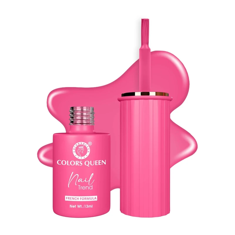 Colors Queen Nail Trend Glossy Nail Polish | Chip Resisting & Quick Drying Nail Paint with High Shine | 7 Toxin Free Formula | Vegan & Cruelty Free | Long Lasting & Vibrant Nail Paint for Women ( Punch Crunch, 13ml) thumbnail 2